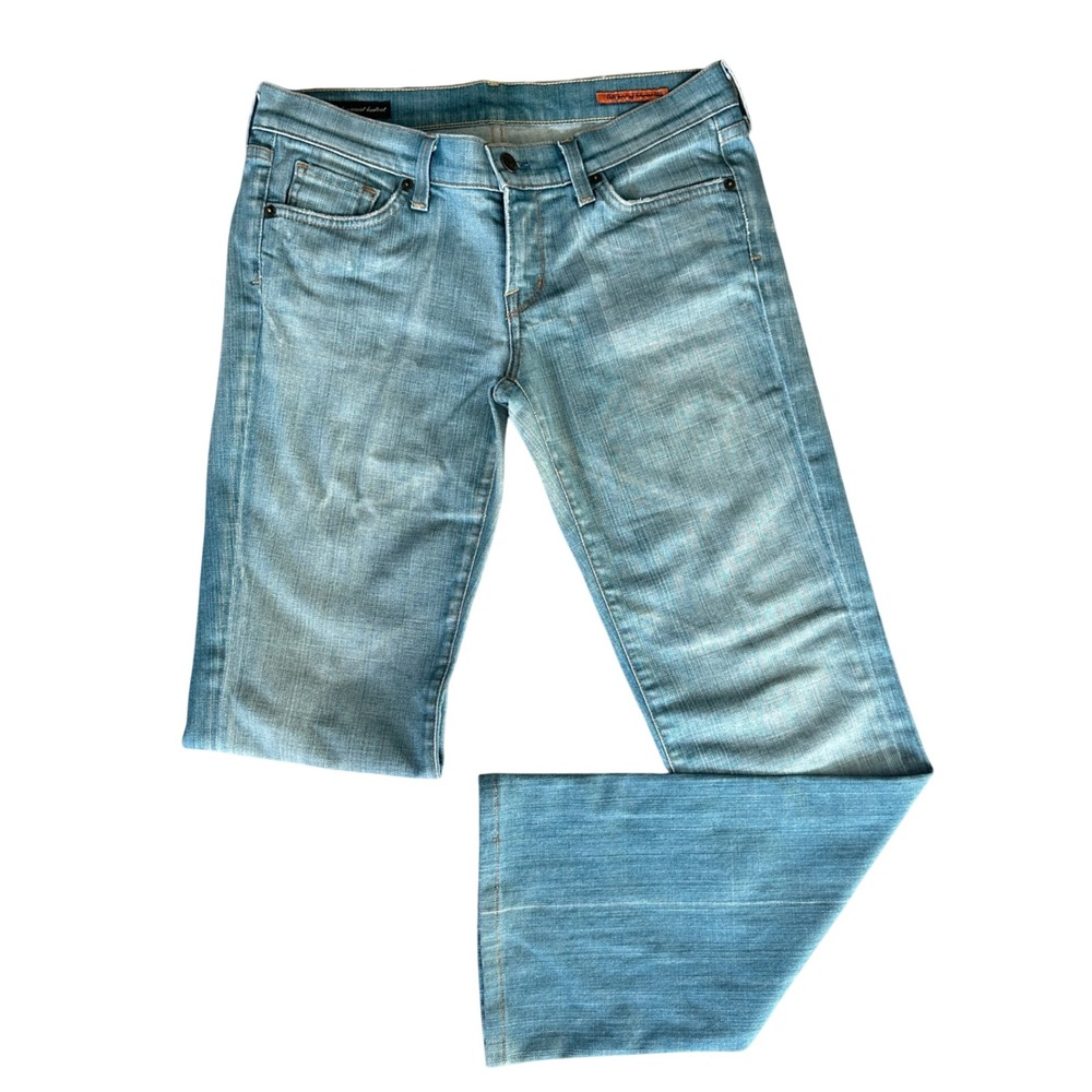 Citizens Of Humanity Jeans 29 Light Wash Kelly #001 Stretch Low Waist Bootcut - Picture 3 of 10
